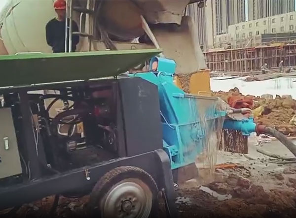 混凝土液壓濕噴機施工視頻