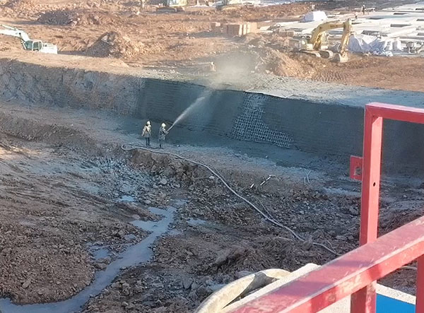 液壓式混凝土濕噴機施工視頻